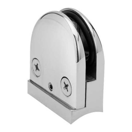 Lavi Industries Lavi Industries, Glass Grip, Mini, Radius, for 1" Tubing, Polished Stainless Steel 40-816/1